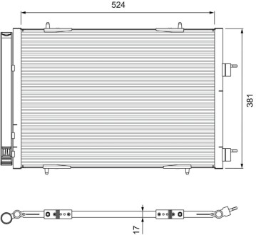 Ч?ОДНИКА КОНДИЦИОНЕРА CITROEN Valeo 814406