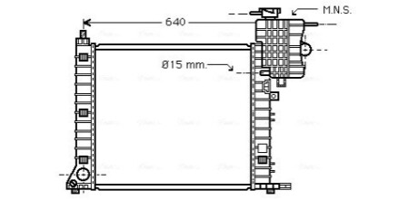 Радіатор, охолодження двигуна AVA COOLING MS2336 (фото 1)