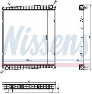 Радіатор, охолодження двигуна NISSENS 6378750