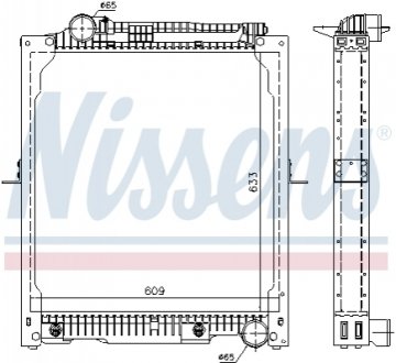 Радіатор, охолодження двигуна NISSENS 62647A