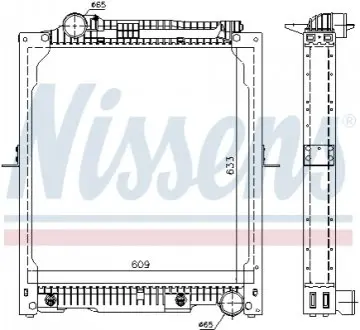 Радіатор, охолодження двигуна NISSENS 62647A