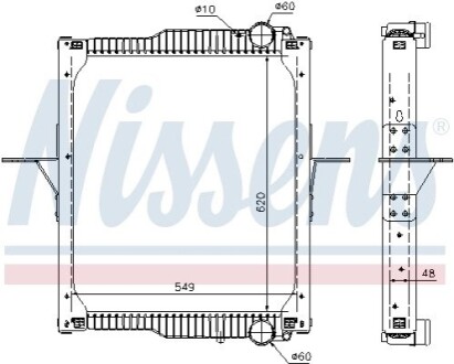 Радіатор, охолодження двигуна NISSENS 63783