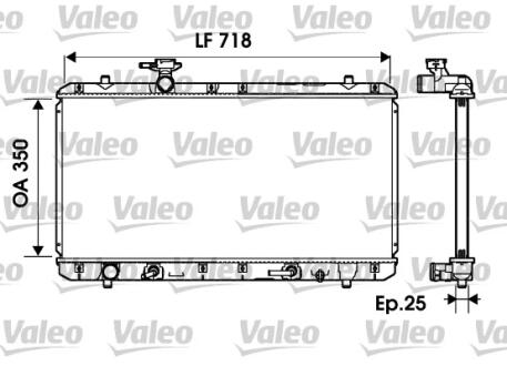Радіатор, охолодження двигуна Valeo 734165