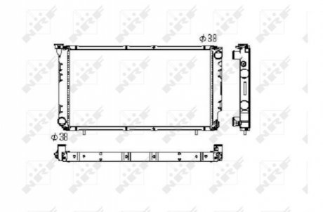 Радиатор, охлаждение двигателя NRF 506671