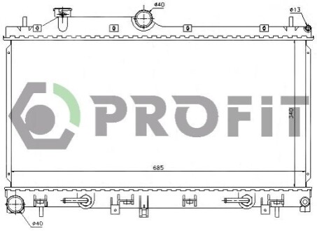 Радіатор охолоджування PROFIT PR 2910A2