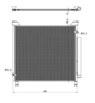 РАДИАТОР КОНДИЦИОНЕРА TOYOTA NRF 350499