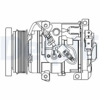 КОМПРЕССОР КОНДИЦИОНЕРА TOYOTA Delphi CS20508