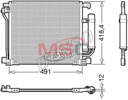 Ч?ODNICA КОНДИЦИОНЕР NISSAN DENSO DCN46025