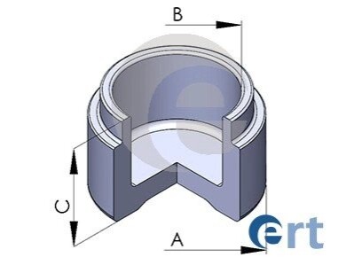 Поршень, корпус скоби гальма ERT 151100-C (фото 1)