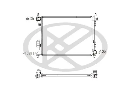 Радиатор охлаждения двигателя KOYORAD PL812575