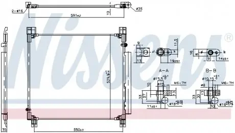 Ч?ODNICA КОНДИЦИОНЕРА TOYOTA NISSENS 940799