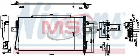 Ч?ODNICA КОНДИЦИОНЕР NISSAN NISSENS 940840