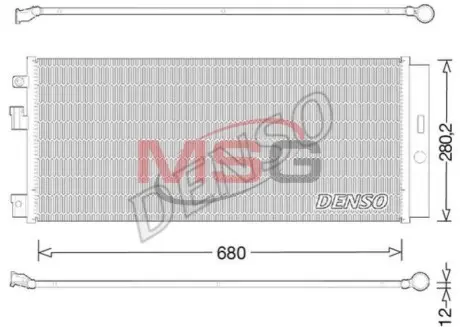 Ч?ODNICA КОНДИЦИОНЕРА С OPEL DENSO DCN20023