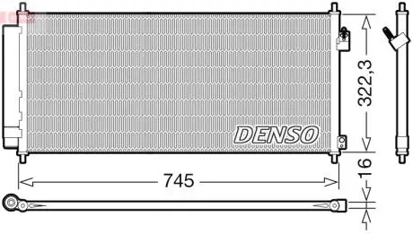 Ч?ODNICA КОНДИЦИОНЕР HONDA DENSO DCN40026