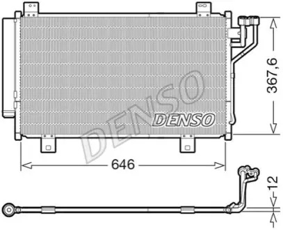 Ч?ODNICA КОНДИЦИОНЕР MAZDA DENSO DCN44012