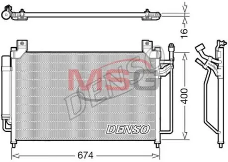 Ч?ODNICA КОНДИЦИОНЕР MAZDA DENSO DCN44013