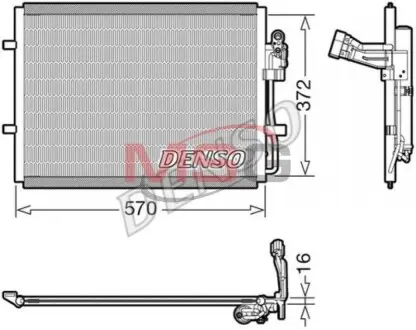 Ч?ODNICA КОНДИЦИОНЕР MAZDA DENSO DCN44016