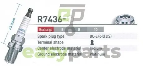 МВИЕКА ЗАПрONOWA R7436-8 NGK 4898
