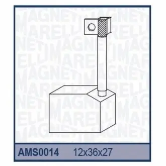 Ремкомплект (щітки) стартера DAF IVECO KASSBOHRER LEYLAND MERCEDES D MAN RENAULT SCANIA VOLVO [940113190014] MAGNETI MARELLI AMS0014