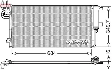 Ч?ОДНИКА КОНДИЦИОНЕРА FORD DENSO DCN10045