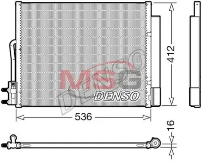 Ч?ОДНИКА КОНДИЦИОНЕРА OPEL DENSO DCN20043