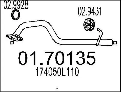 Рура колект. HI-ЛЮКС 2.5D.. MTS 01.70135
