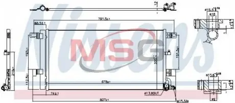 Ч?ОДНИКА КОНДИЦИОНЕРА AUDI NISSENS 941076