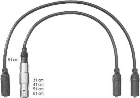Комплект кабелей высоковольтных CHAMPION CLS238