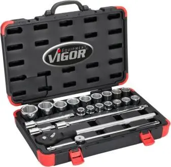 Фото торцевые ключи-набор 3/4 VIGOR V2318N ТОРЦЕВЫЕ КЛЮЧИ-НАБОР 3/4 VIGOR V2318N