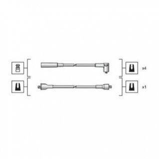 Комплект проводов зажигания MAGNETI MARELLI 941318111023