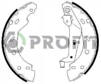 Колодки тормозные барабанные PROFIT 5001-0614 (фото 1)