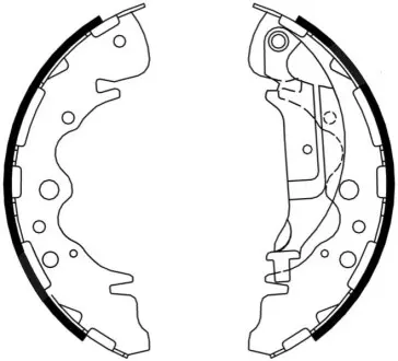 Комплект гальмівних колодок ABE C00324ABE