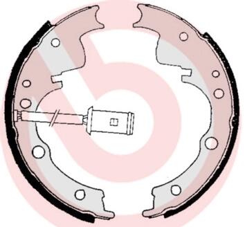 Комплект гальмівних колодок BREMBO S A6 505