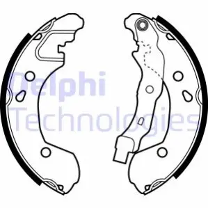 Комплект гальмівних колодок Delphi LS1965