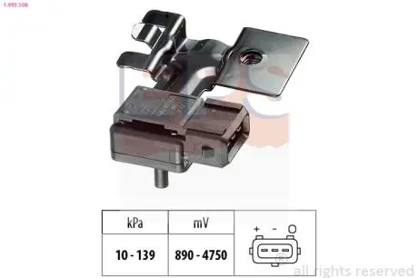 ДАТЧИК PODCI?ДАВЛЕНИЯ VOLVO EPS 1.993.108