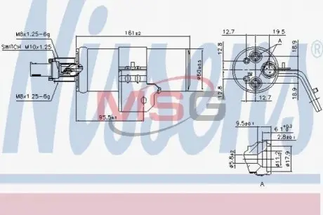 ОСУШИТЕЛЬ КОНДИЦИОНЕРА FORD NISSENS 95607