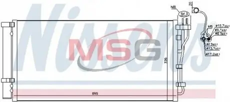 Ч?ОДНИКА КОНДИЦИОНЕРА KIA NISSENS 941132