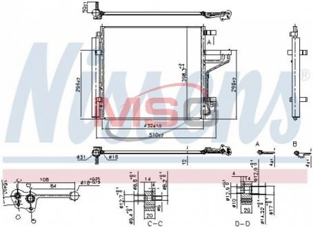 Ч?ОДНИКА КОНДИЦИОНЕРА KIA NISSENS 941186