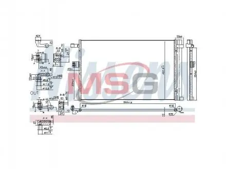 Ч?ODNICA КОНДИЦИОНЕРА BMW NISSENS 941187