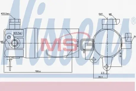 ОСУШИТЕЛЬ КОНДИЦИОНЕРА AUDI NISSENS 95602