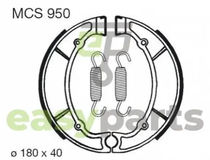 Комплект тормозных колодок TRW MCS950