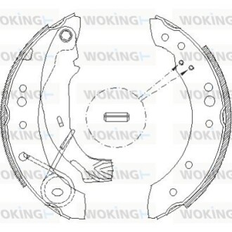 Комплект тормозных колодок WOKING Z4149.00 (фото 1)