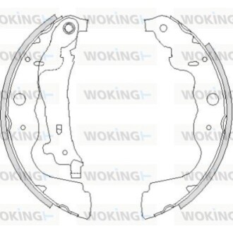 Тормозные колодки зад. Captur/Citan W415/Clio/Dokker/Duster (12-21) WOKING Z4237.00