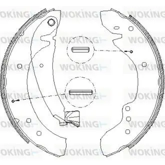 Гальмівні колодки зад. Ducato/Boxer 94-02 (1.4t)(бараб.) WOKING Z4718.00