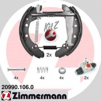 Комплект гальмівних колодок ZIMMERMANN 20990.106.0