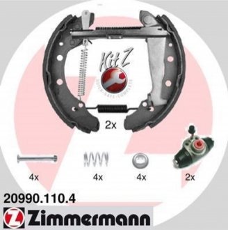 Комплект гальмівних колодок ZIMMERMANN 20990.110.4 (фото 1)