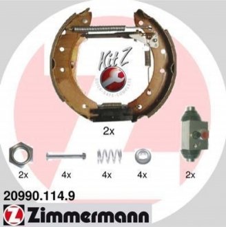 Комплект гальмівних колодок ZIMMERMANN 20990.114.9 (фото 1)