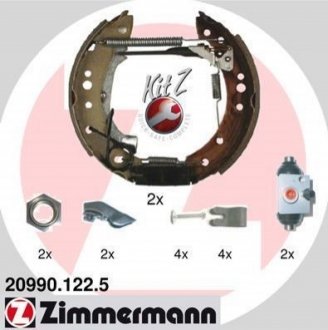 Комплект тормозных колодок ZIMMERMANN 20990.122.5 (фото 1)