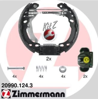 Комплект гальмівних колодок ZIMMERMANN 20990.124.3