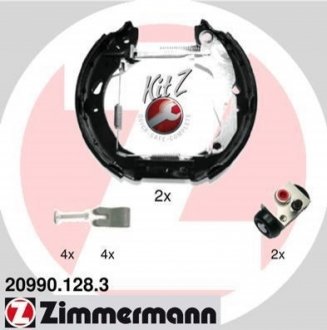 Комплект гальмівних колодок ZIMMERMANN 20990.128.3 (фото 1)